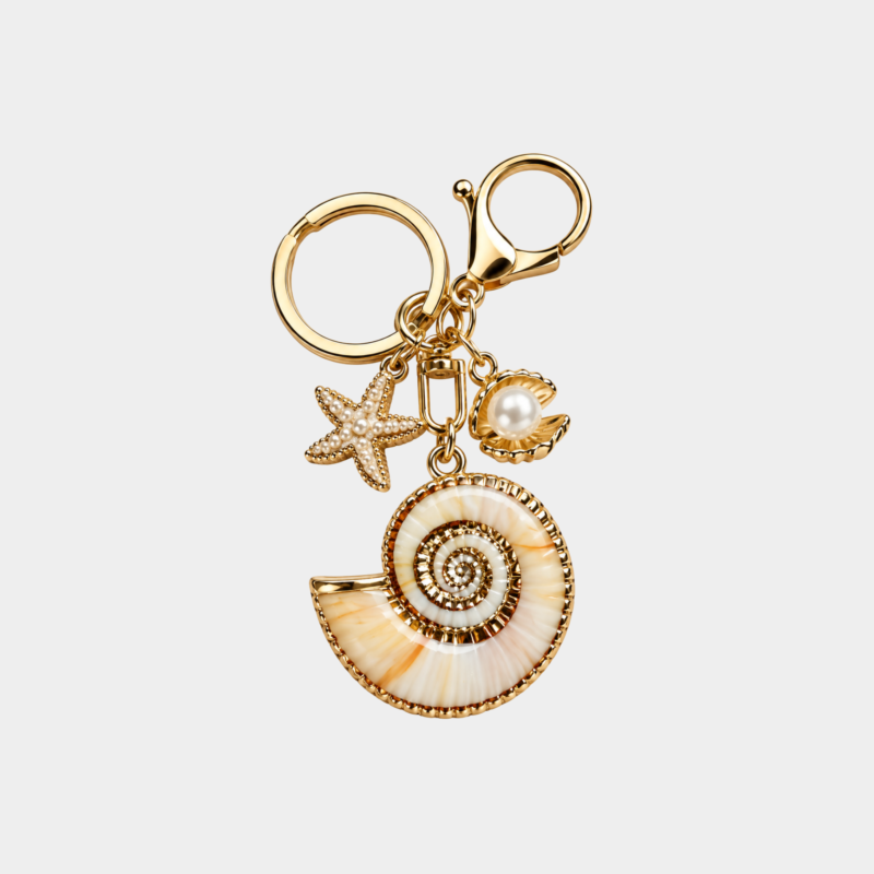 Bag charm nautilus