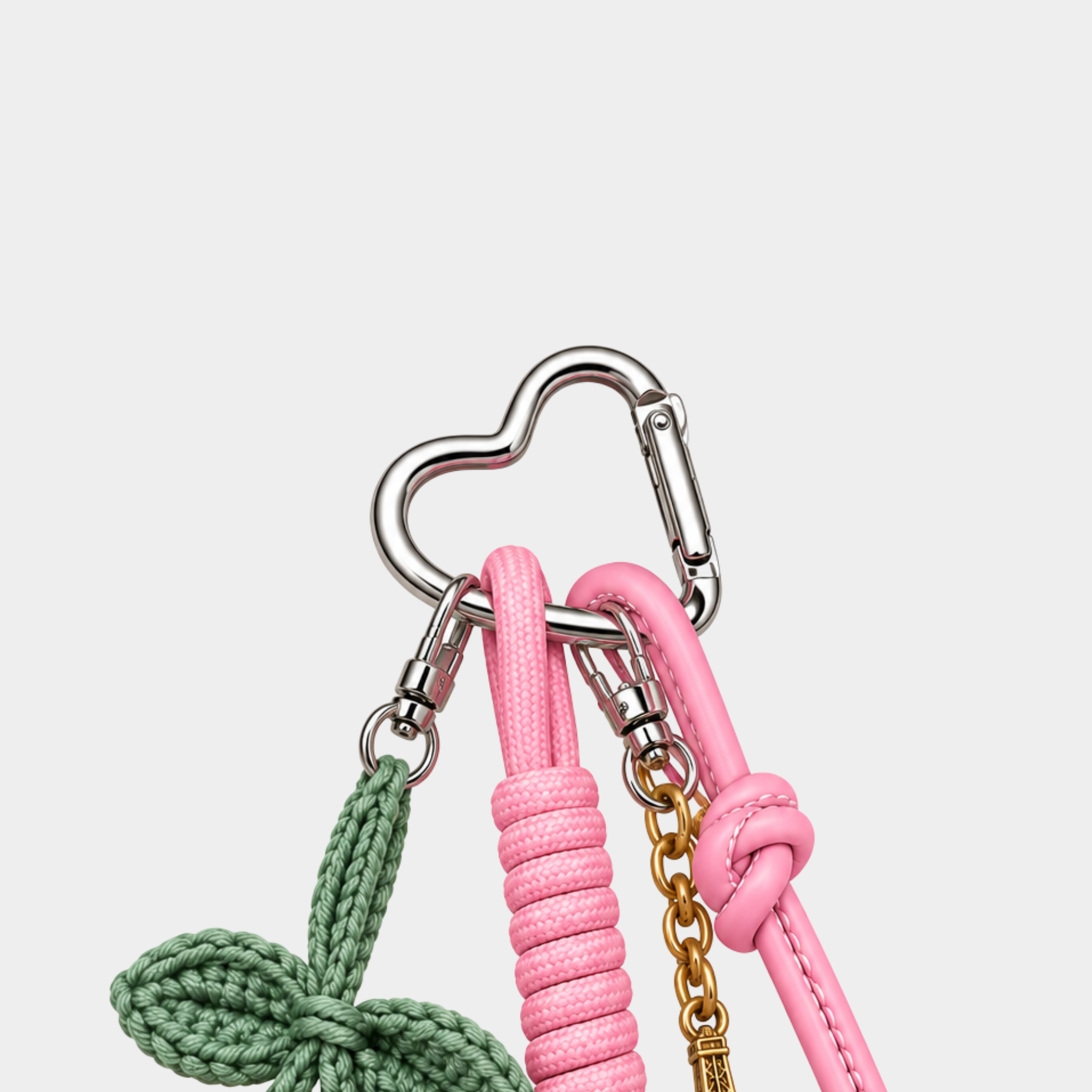Bag charm tulipán tejido - Imagen 4